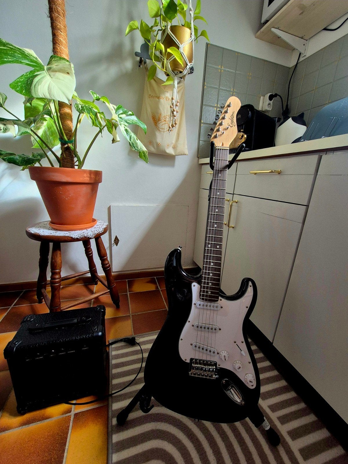 Guitare Eagletone électrique, Musique & Instruments, Enlèvement, Comme neuf, Autres marques, Avec ampli