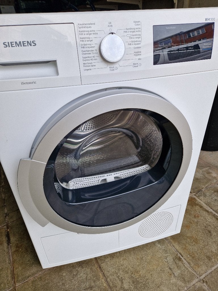 Siemens condensatiedroger van 8 kg, Elektronische apparatuur, Ophalen, Zo goed als nieuw, Voorlader