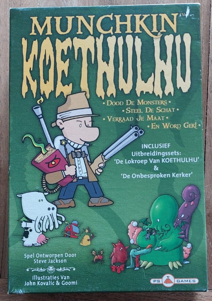 Munchkin Koethulhu: Mythos Madness (Nederlandstalige Editie), Trois ou quatre joueurs, Enlèvement ou Envoi, Comme neuf, PS Games
