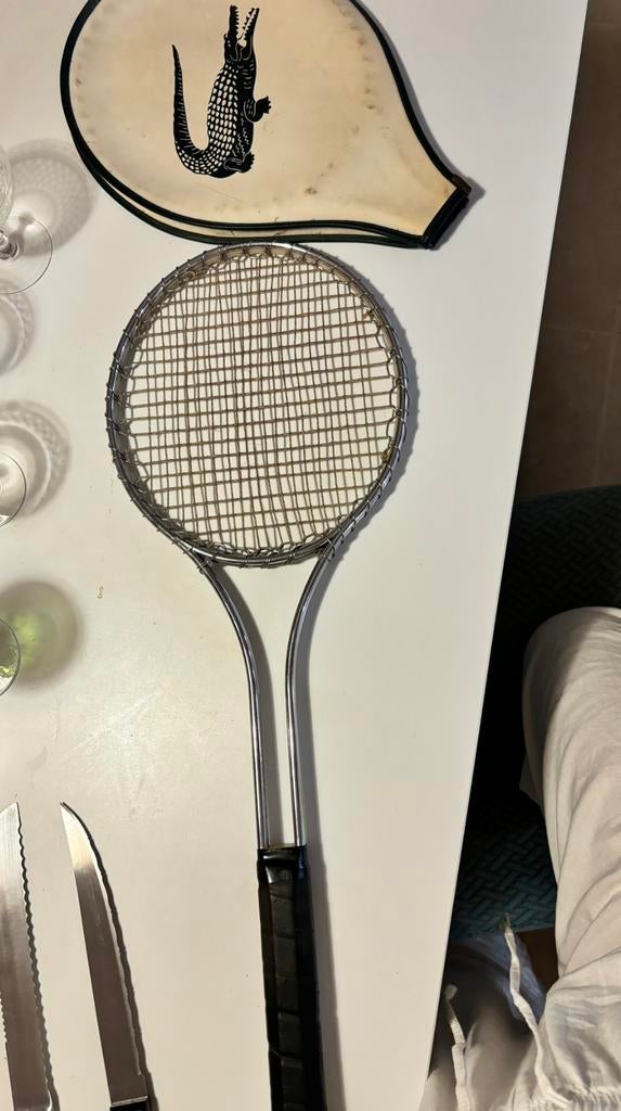 Raquette de tennis vintage Lacoste Années 60/70, Enlèvement