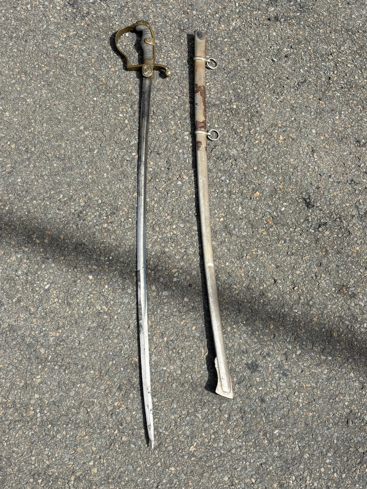 Sabre Allemand Imperial d’officier de cavalerie tête de lion, Collections, Enlèvement ou Envoi