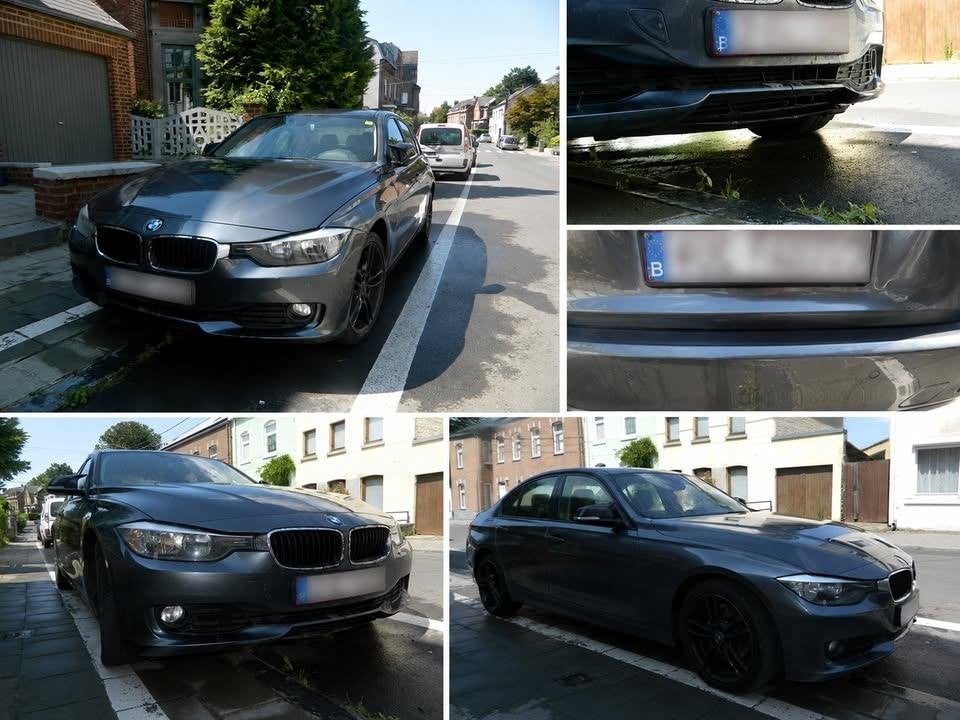 BMW F30 316D, Auto's, BMW, Euro 5, Zwart, 4 cilinders, Multifunctioneel stuurwiel