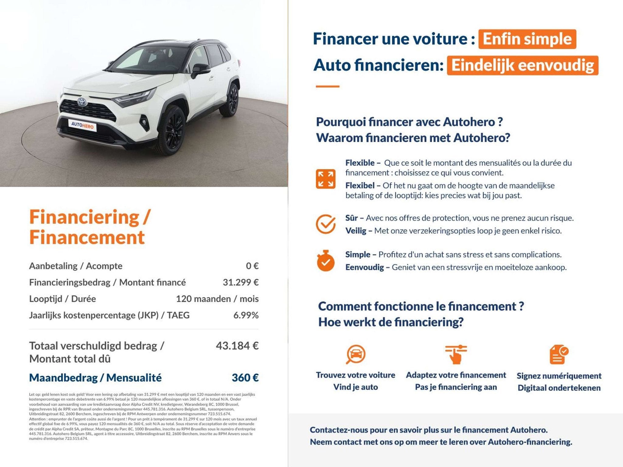 Toyota RAV4 2.5 Hybrid 4x2 Style Selection (bj 2022), Auto's, Gebruikt, 2487 cc, https://public.car-pass.be/vhr/5dad05d3-4d5e-46d7-8bca-f25c215af0f5