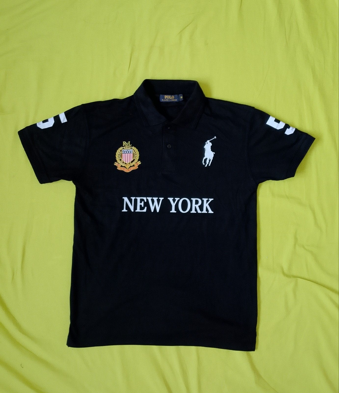 Polo Ralph Lauren "New York" Noir – Édition Spéciale Chicago, Kleding | Heren, Polo's, Wit