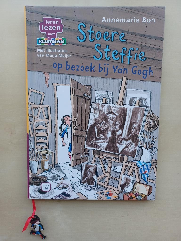 Stoere Steffie / Op bezoek bij Van Gogh / AVI E4, Ophalen of Verzenden, Zo goed als nieuw, Annemarie Bon, Fictie algemeen