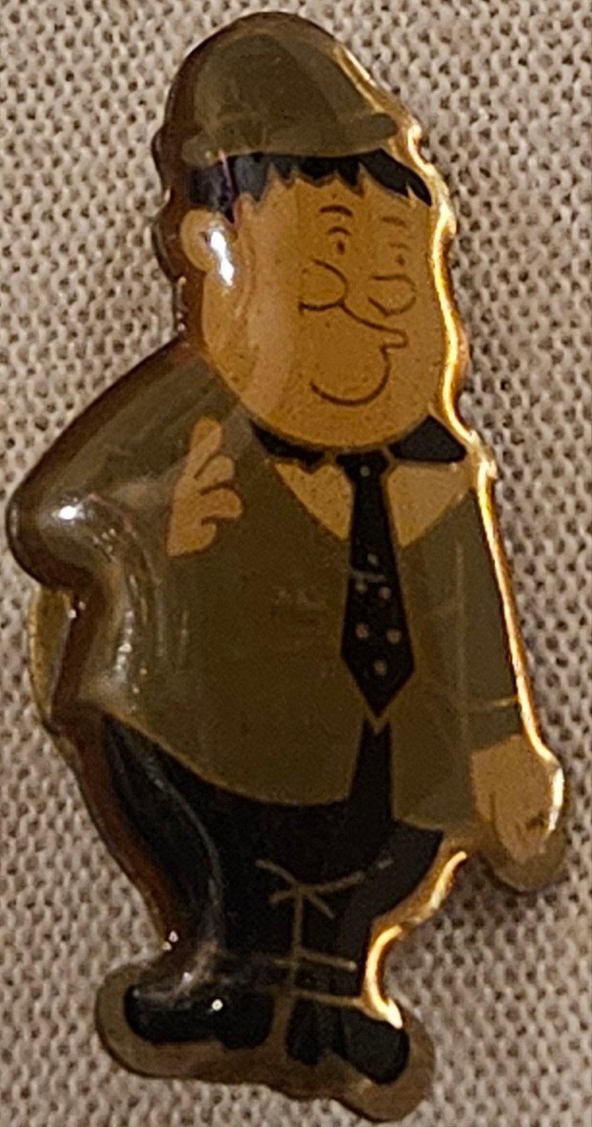 Oliver Hardy pin jaren 80, Verzamelen, Ophalen of Verzenden