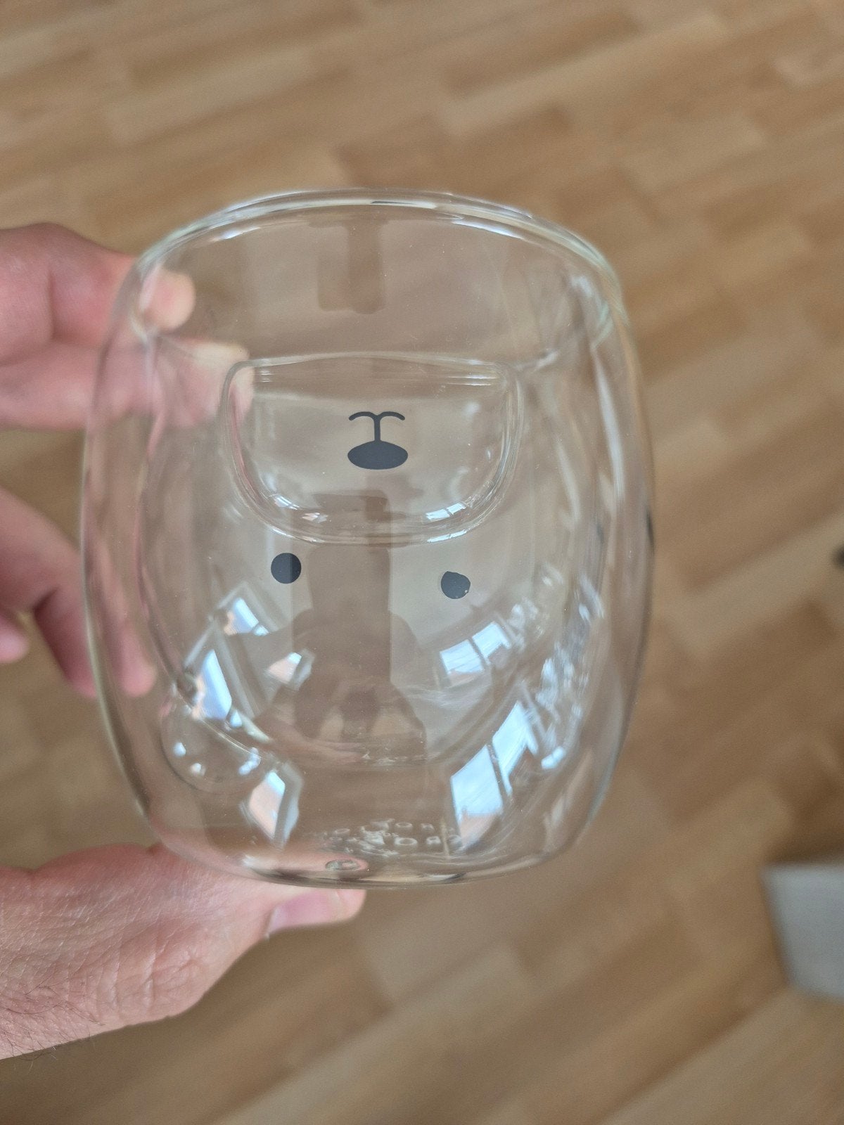 2 berenglaasjes voor warme dranken, Ophalen
