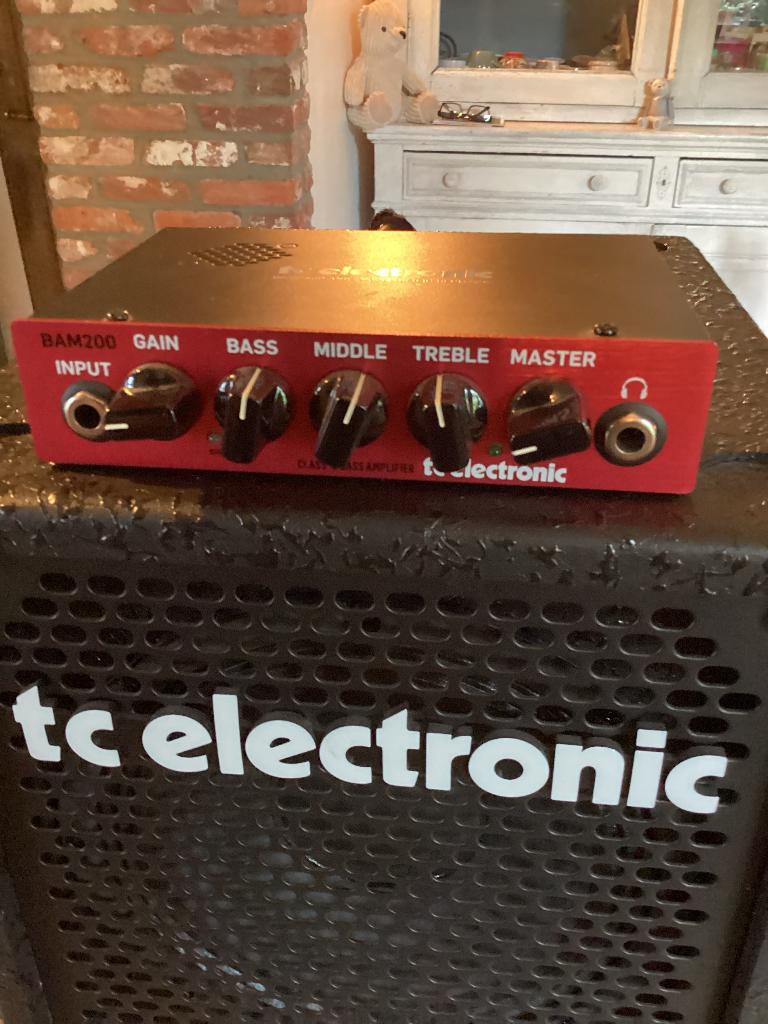 Tc elektronische BAM200 en BC208 basversterker, Muziek en Instrumenten, Versterkers | Bas en Gitaar, Zo goed als nieuw, Basgitaar