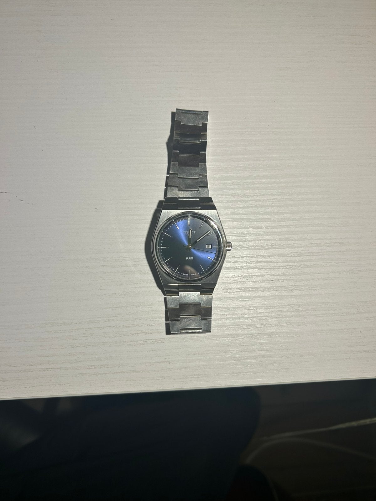 Tissot prx, Bijoux, Sacs & Beauté, Enlèvement, Neuf, Argent, Montre-bracelet