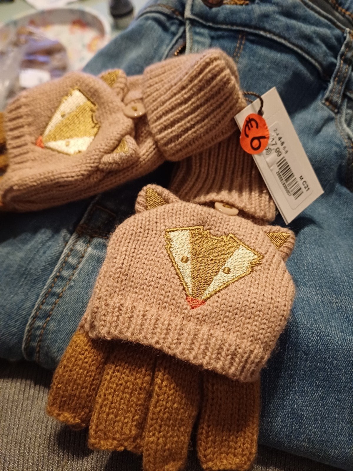 Veritas handschoenen met vosjes(17.99) 4-6 j, Kinderen en Baby's, Veritas, 110 t/m 116, Jongen of Meisje, Ophalen of Verzenden