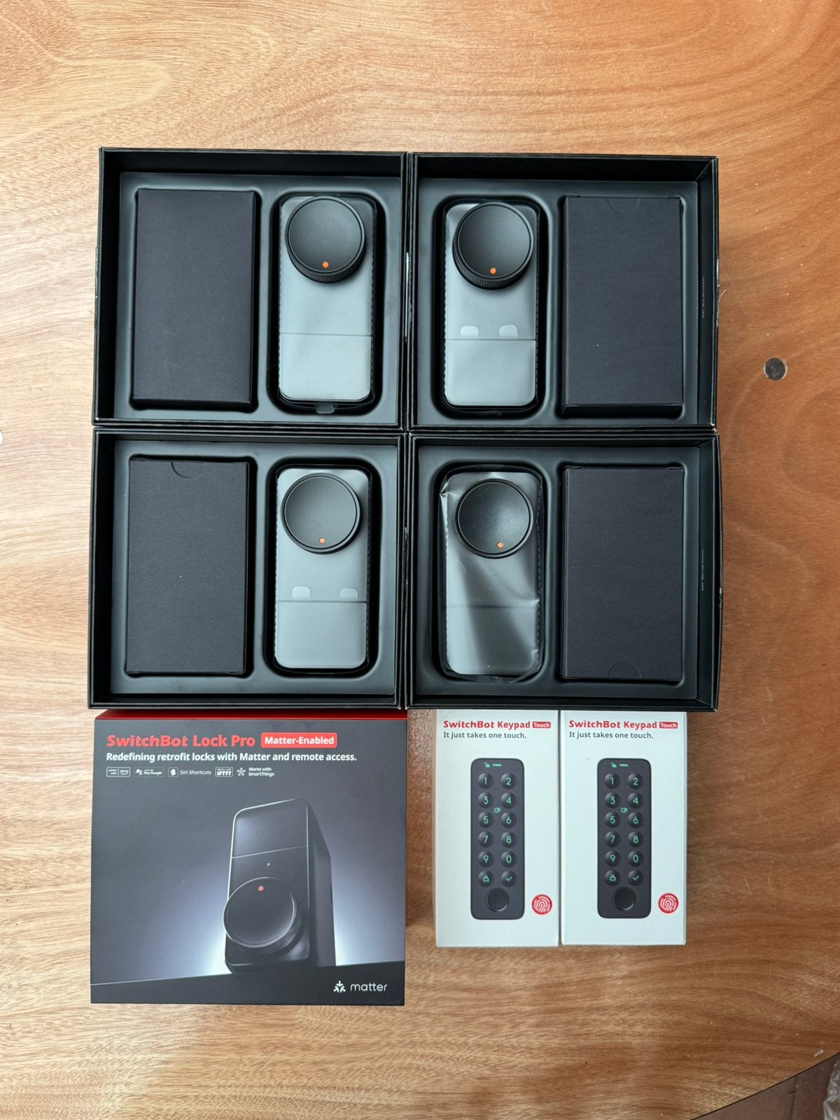 Lot 4x SwitchBot Lock Pro Matter + 2x Keypad Touch - Neuf, Enlèvement ou Envoi, Neuf, Noir