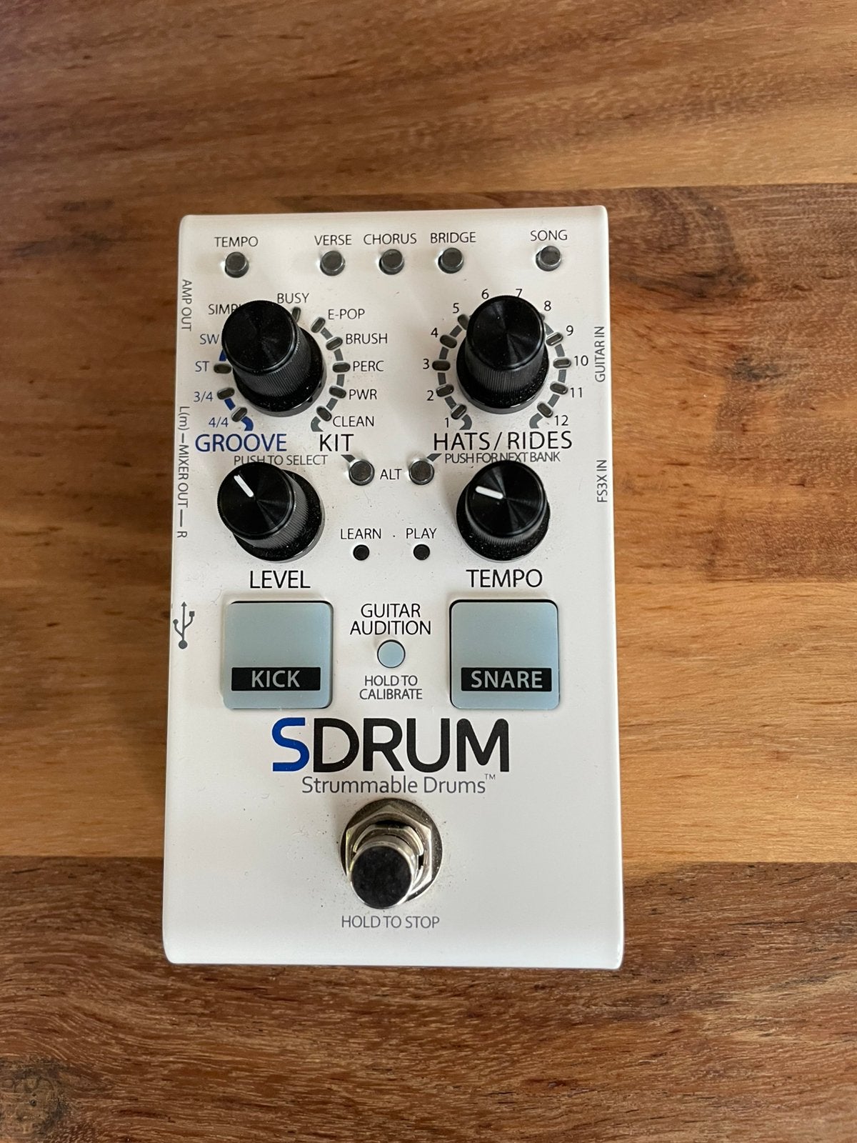 Pédalé rythmique Digitech SDRUM, Enlèvement, Comme neuf