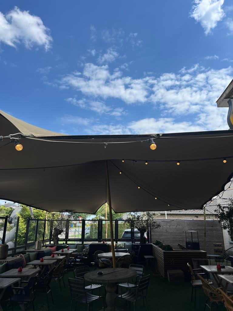 Stretchtent Horeca of eventtent, Ophalen