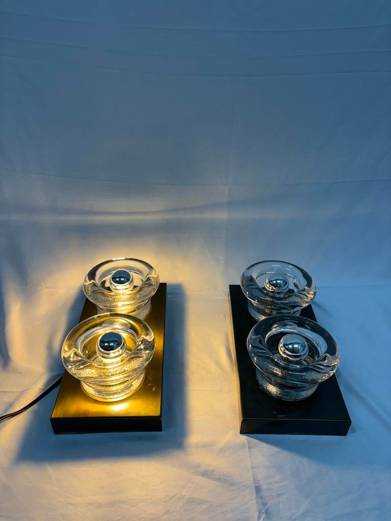 Vintage space age set wandlampen gebrüder Cosack jaren '60, Huis en Inrichting, Lampen | Losse lampen, Gebruikt, Ophalen of Verzenden