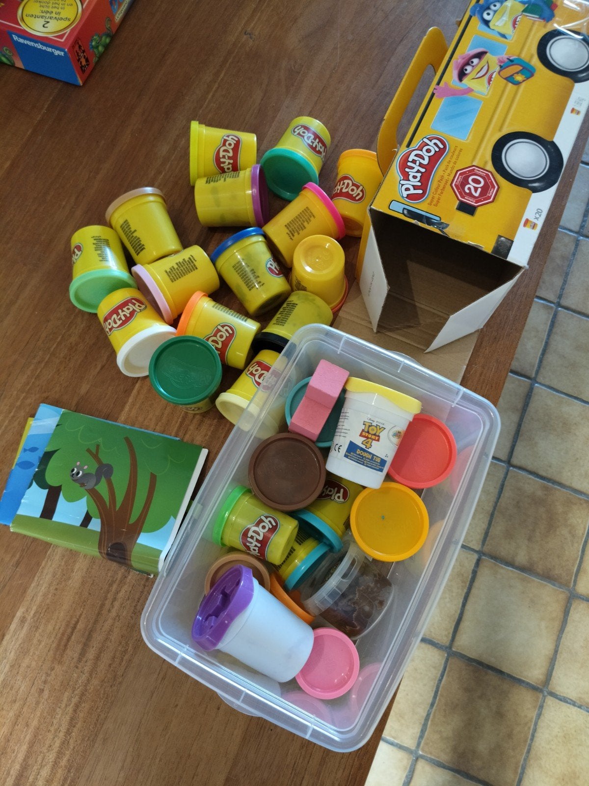 Klei play doh, Ophalen