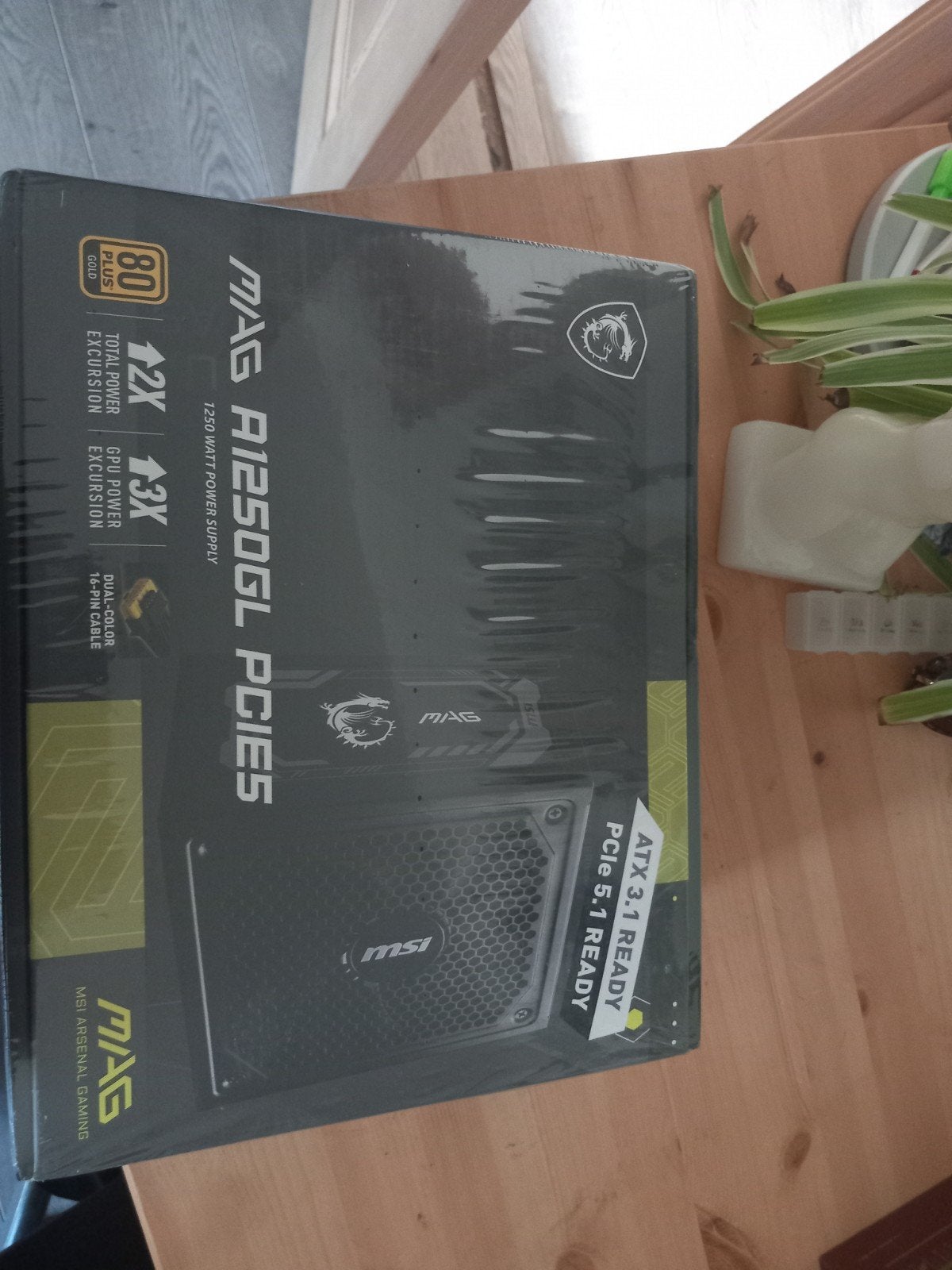 PSU MSI MAG A1250GL PCIE5 (1250W - ATX 3.1), Enlèvement