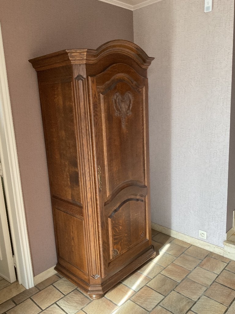 Eiken hal kast., Antiek en Kunst, Ophalen