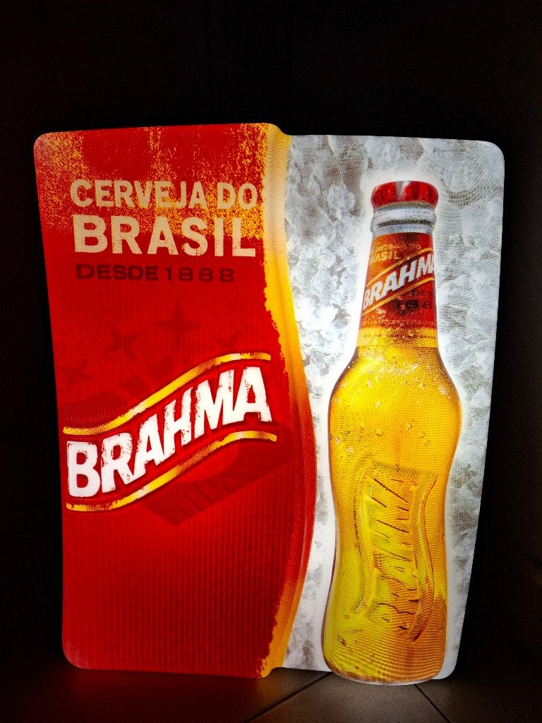 Lichtreclame Brahma (Braziliaans bier), Ophalen of Verzenden, Nieuw, Lichtbak of (neon) lamp