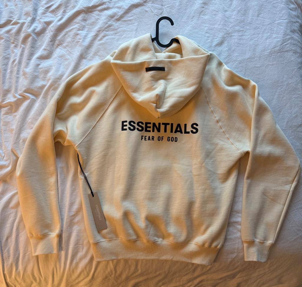Fear of god Essentials Pullover Hoodie cream, Ophalen, Nieuw, Maat 46 (S) of kleiner