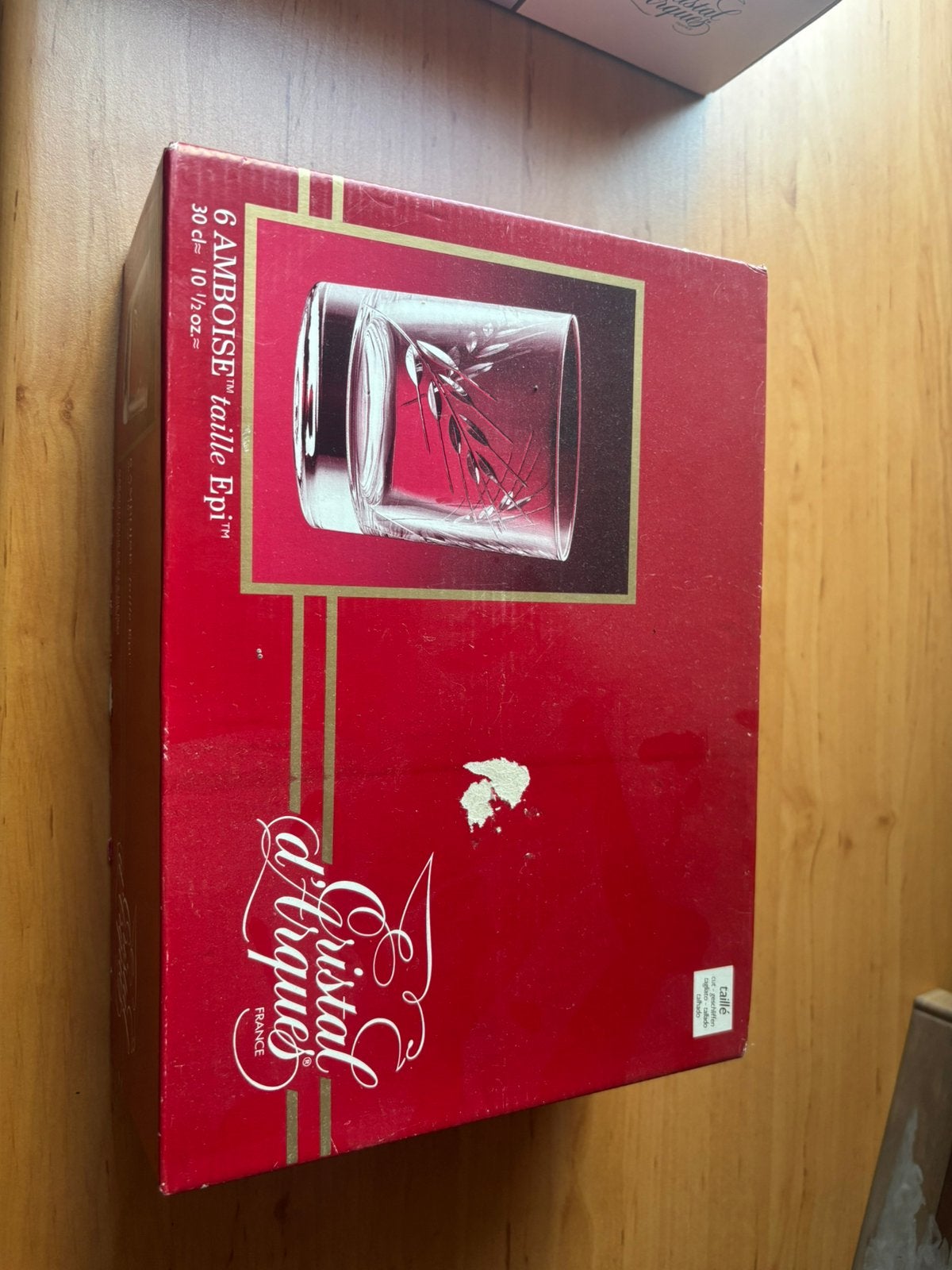 Set van 6 Cristal d’Arques Glazen – Amboise taille Epi, Verzamelen, Ophalen, Nieuw