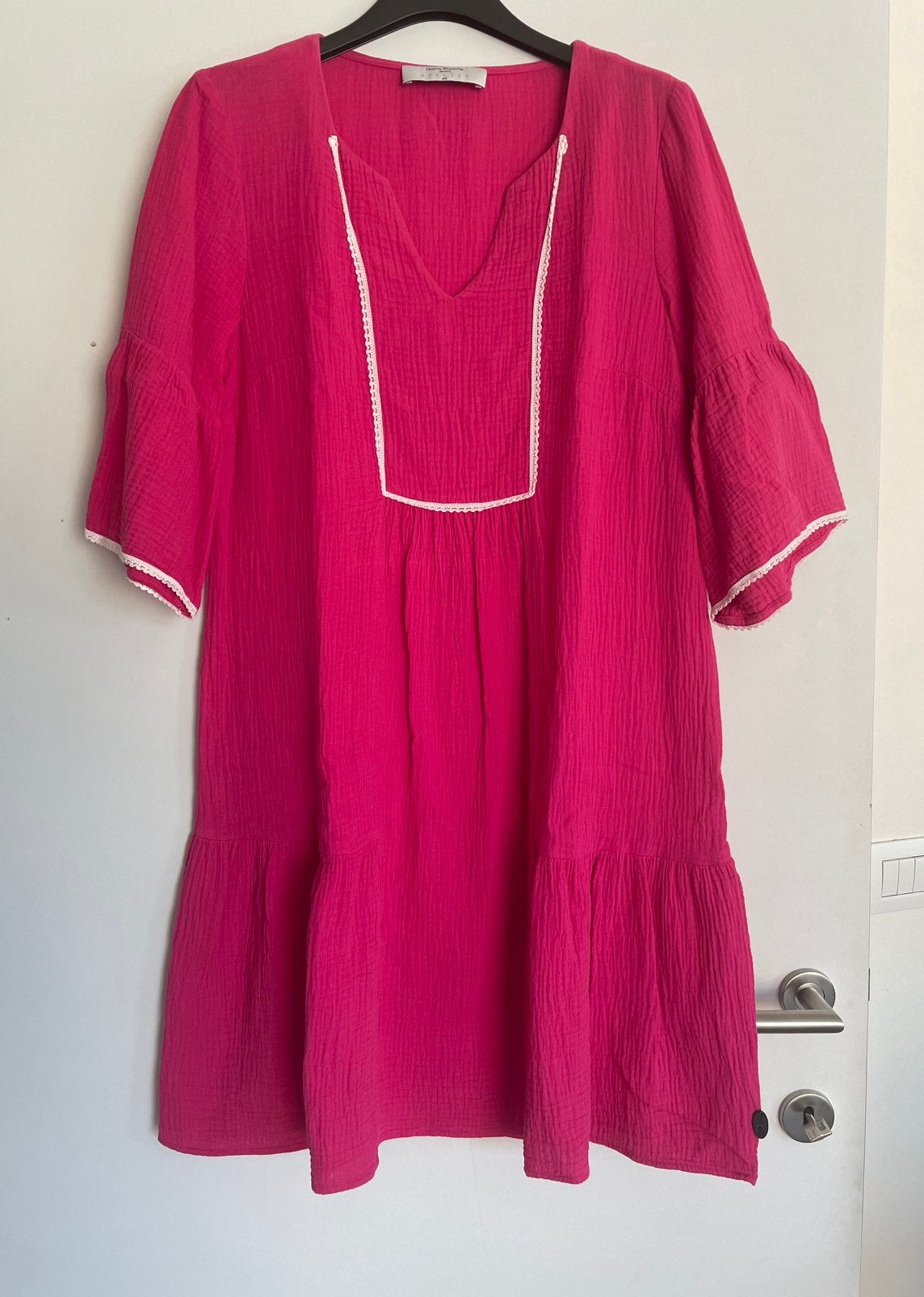 Fuchsia zomer jurk M40, Kleding | Dames, Ophalen of Verzenden, Zo goed als nieuw