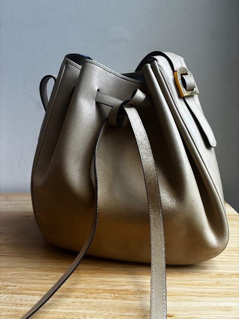 Delvaux tasje, Bijoux, Sacs & Beauté, Enlèvement ou Envoi, Utilisé, Beige, Sac à bandoulière