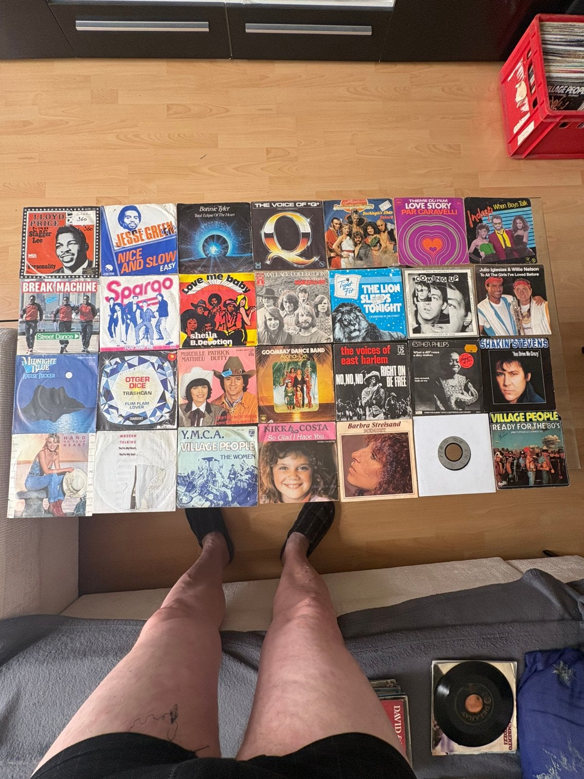 Lot vinyles singles 45 tours, Enlèvement, Comme neuf