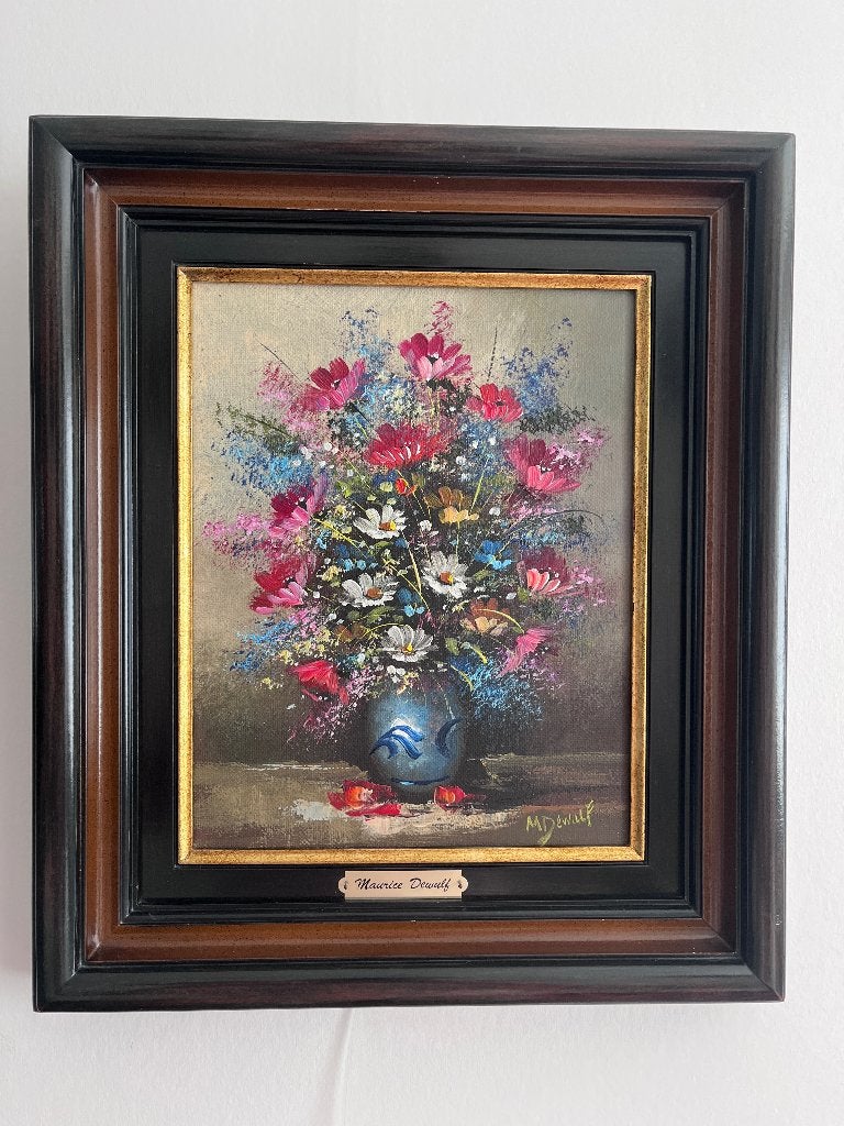 stilleven bloemen Maurice Dewulf, Enlèvement
