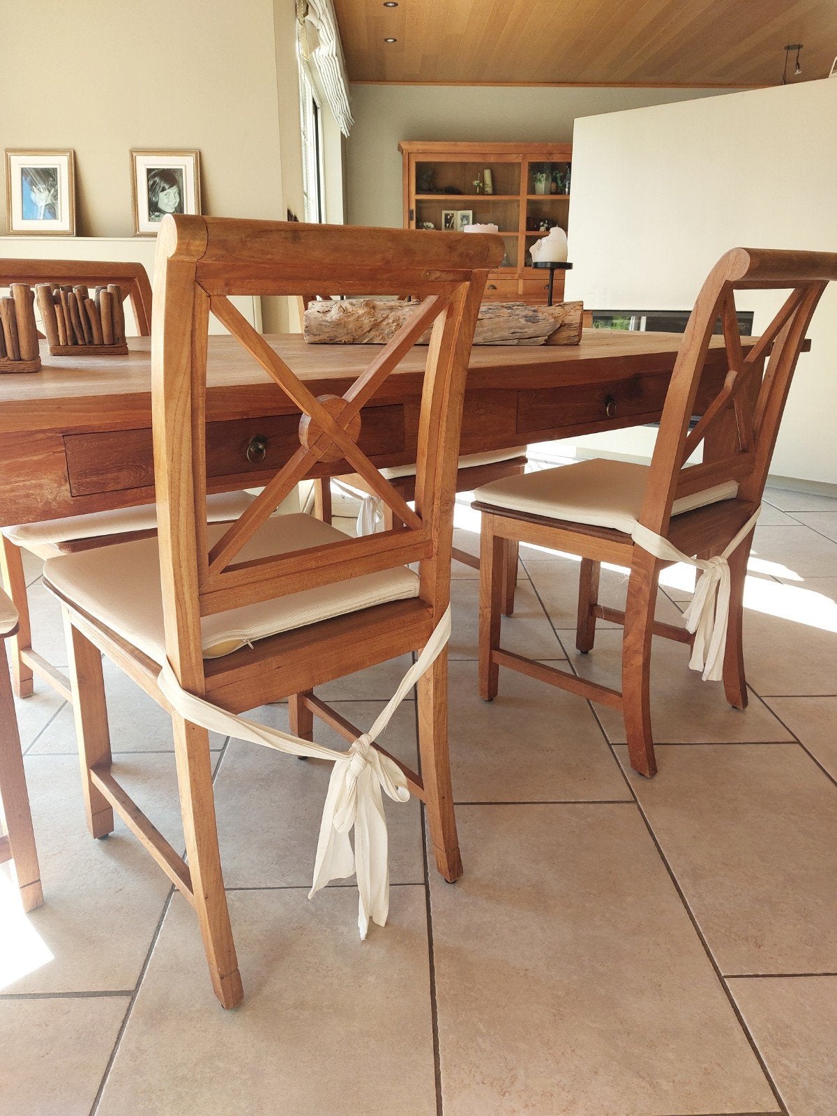 6 stoelen in teak, Huis en Inrichting, Ophalen, Gebruikt
