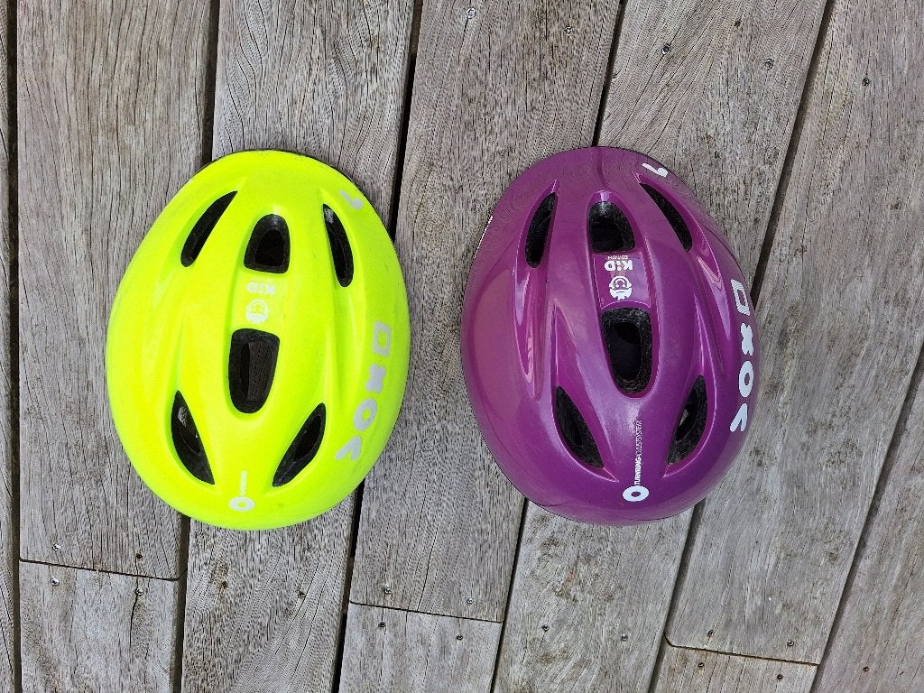 B'TWIN KH 300 fietshelmen voor kinderen — 48-52 cm, Fietsen en Brommers, Ophalen, Gebruikt, Overige maten, Jongen of Meisje