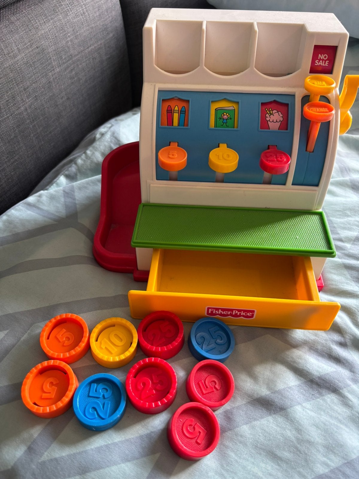 Caisse enregistreuse rétro Fisher Price, Enlèvement, Comme neuf