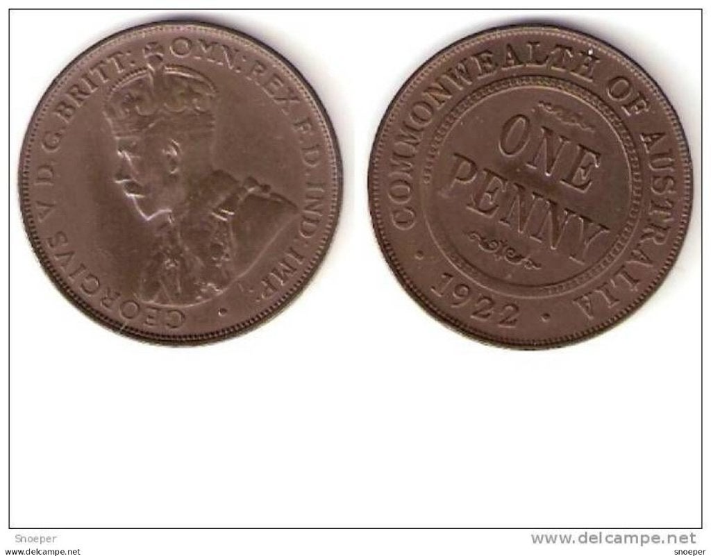 australia 1 penny 1922 km 23 vf, Timbres & Monnaies, Monnaies | Amérique, Envoi, Amérique du Sud, Monnaie en vrac