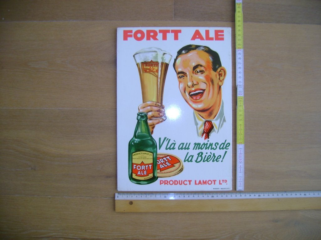 Panneau publicitaire pour la bière LAMOT, Enlèvement ou Envoi, Comme neuf, Panneau publicitaire