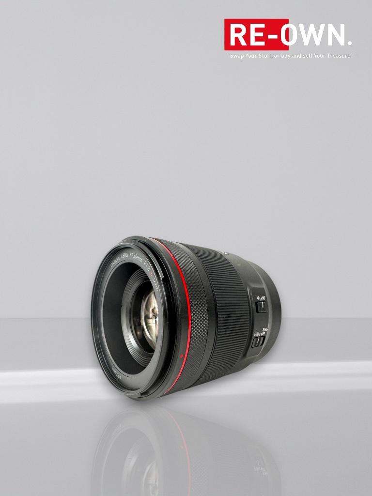 Canon RF 50 mm f/1.2 L USM (topstaat+aankoopbon+garantie), Ophalen of Verzenden, Zo goed als nieuw, Standaardlens