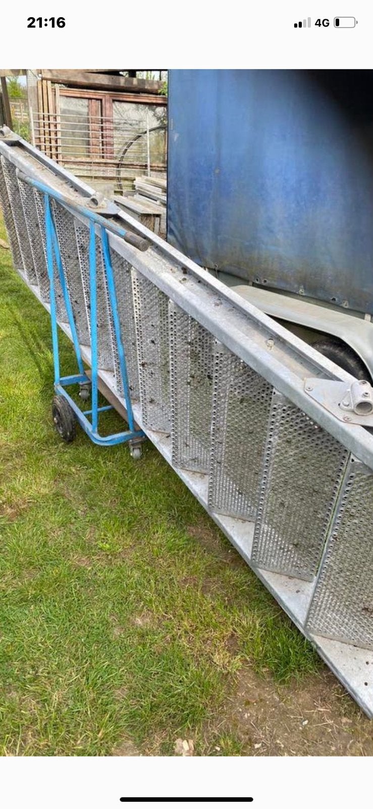 Trap galva 3,5 m lang inclu leuning, Doe-het-zelf en Bouw, Ladders en Trappen, Ophalen, Gebruikt, Trap