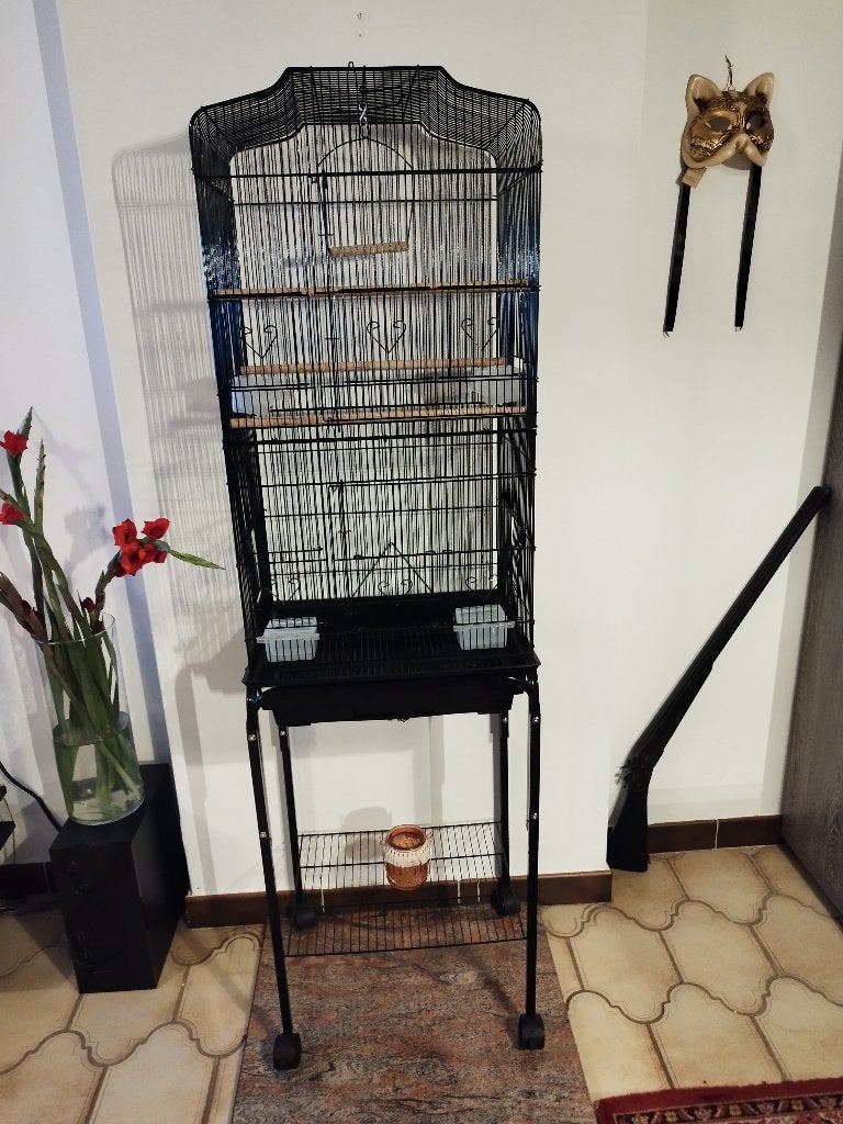 vogelkooi groot staand splinternieuw, Dieren en Toebehoren, Ophalen, Nieuw, Metaal, Vogelkooi