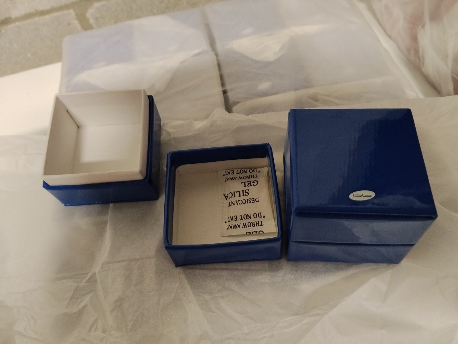 42 Geschenkdoosjes doopsuiker blauw, Kinderen en Baby's, Ophalen of Verzenden