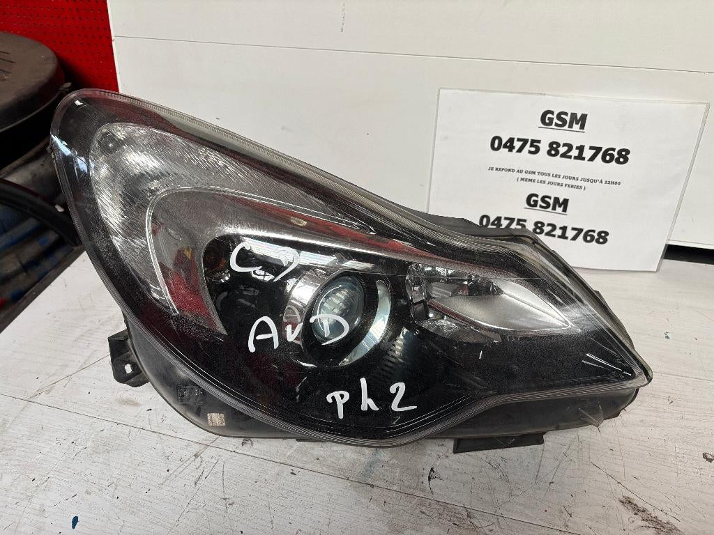 PHARE DROIT OPEL CORSA D PHASE 2, RUE BRIGADE PIRON 307, Enlèvement, Utilisé, Garage_bila@yahoo.fr