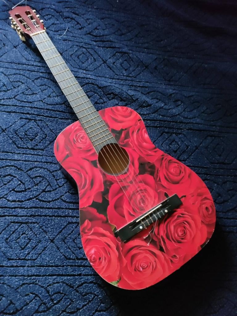 Gitaar klassiek spaans rozen, Enlèvement, Utilisé, Guitare classique ou espagnole