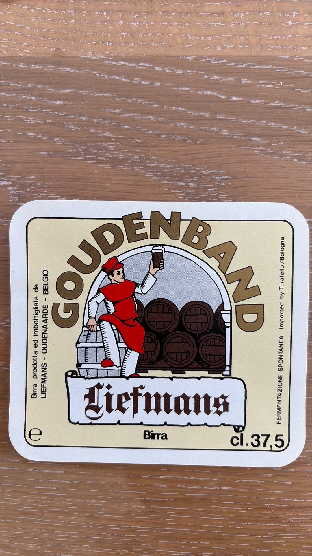 Bier etiket Goudenband perfecte staat!, Verzamelen, Verzenden, Nieuw