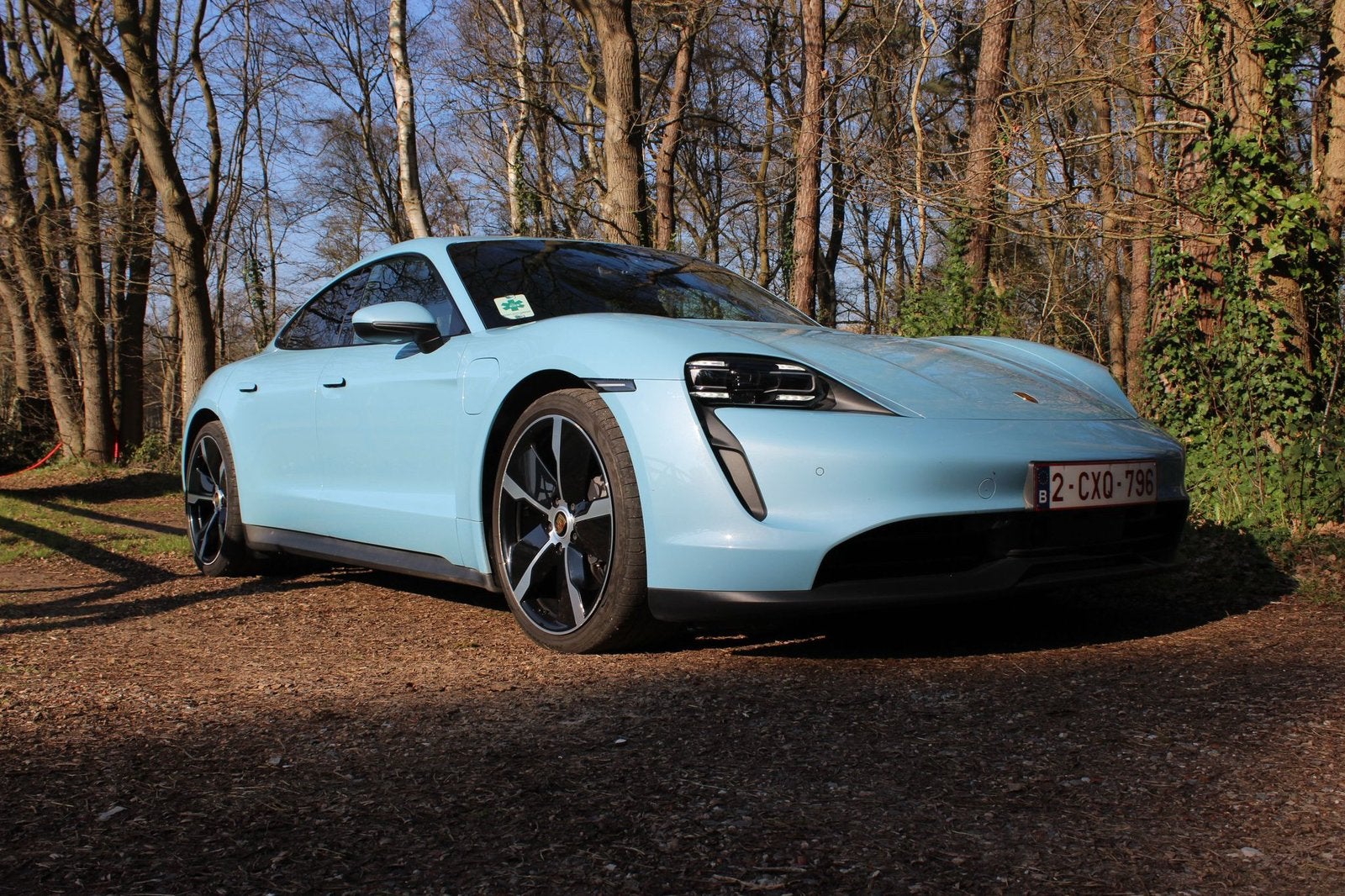Porsche Taycan frozen blue, Automaat, Parkeersensor, Zwart, Overige kleuren