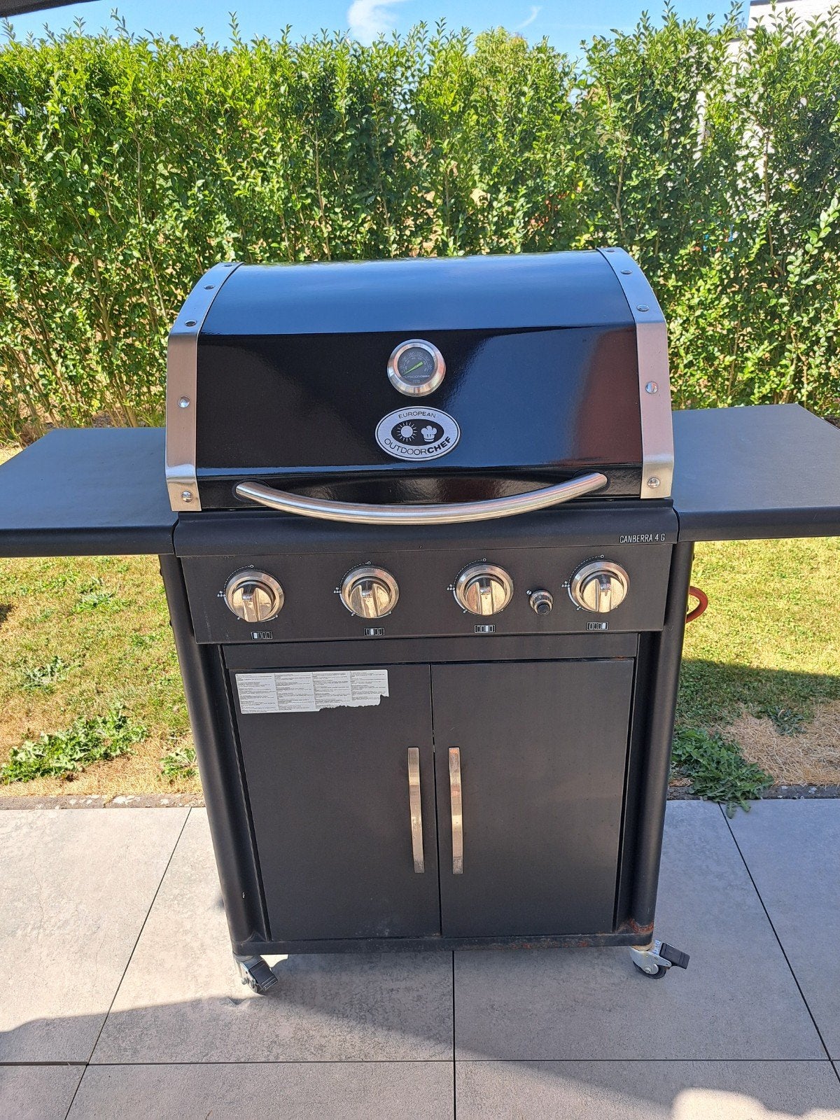 Gasbarbecue incl. gasfles (1/4 vol) & assecoires, Tuin en Terras, Gasbarbecues, Ophalen, Gebruikt, Outdoorchef