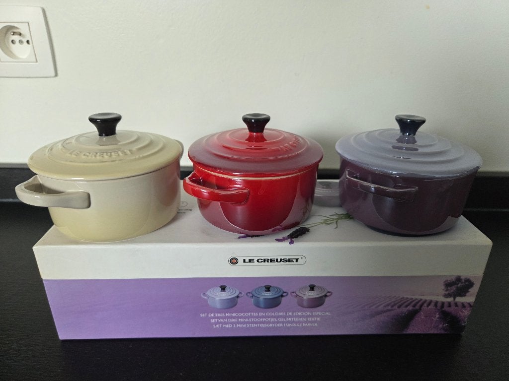Le Creuset mini cocottes, Ophalen, Nieuw, Steen/keramiek, Le Creuset