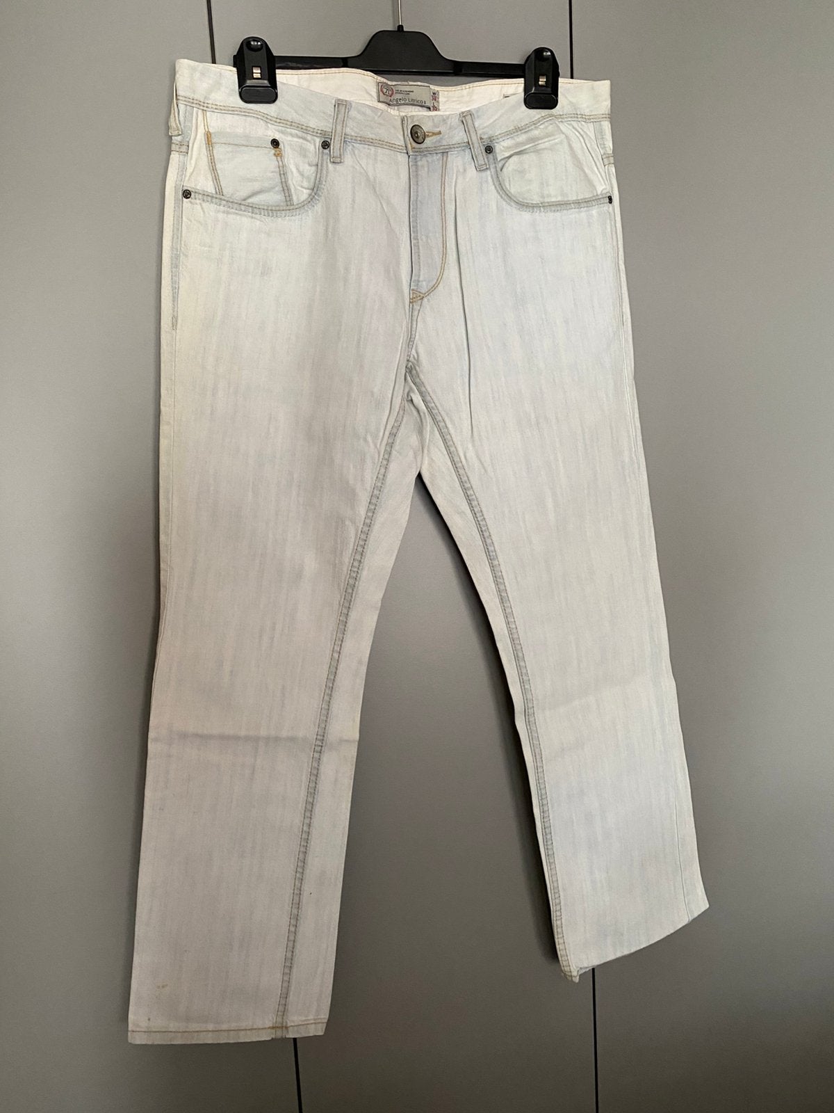 Jean blanc cassé Angelo Litrico taille 38/32, Enlèvement, Porté, Blanc