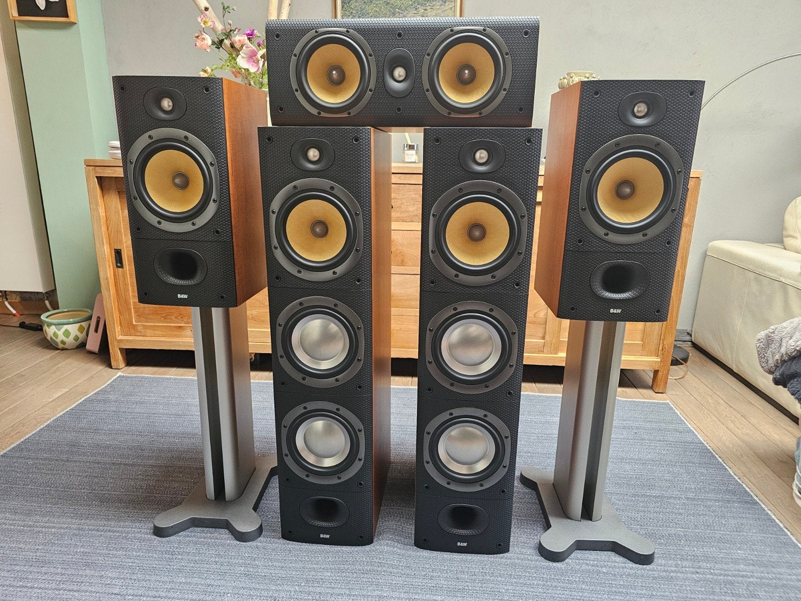Bowers & Wilkins 604 S3 Surroundset – hoogwaardige hifi-set, Ophalen, Surroundset