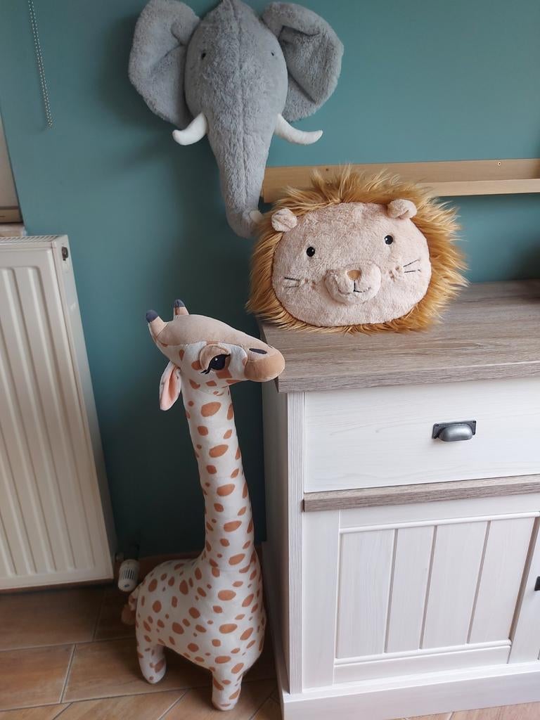 Deco kinderkamer jungle thema (giraf - olifant - leeuw), Enlèvement