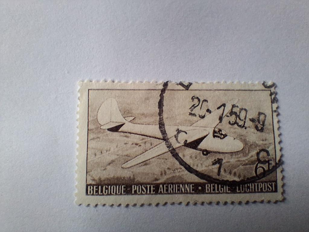 Belgische luchtpostzegel 1959, Ophalen, Frankeerzegel, Luchtvaart