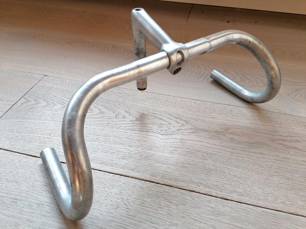 Retro koersstuur + stuurpen, Fietsen en Brommers, Fietsonderdelen, Ophalen of Verzenden, Gebruikt, Racefiets, Stuur