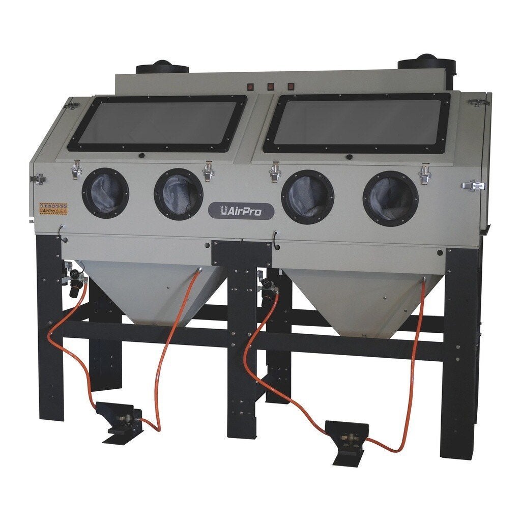 Zandstraalkast dubbel 880L, Verzenden