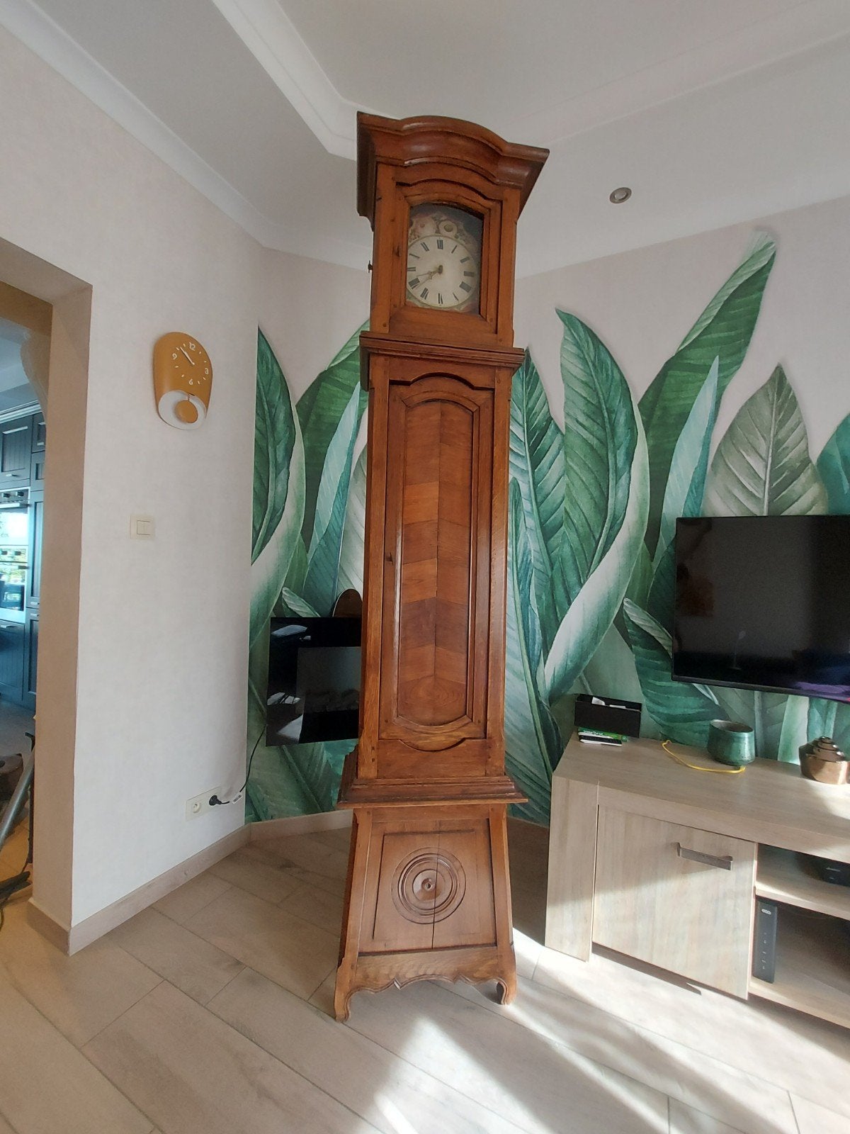 Houten klok, Mons, Antiek en Kunst, Ophalen
